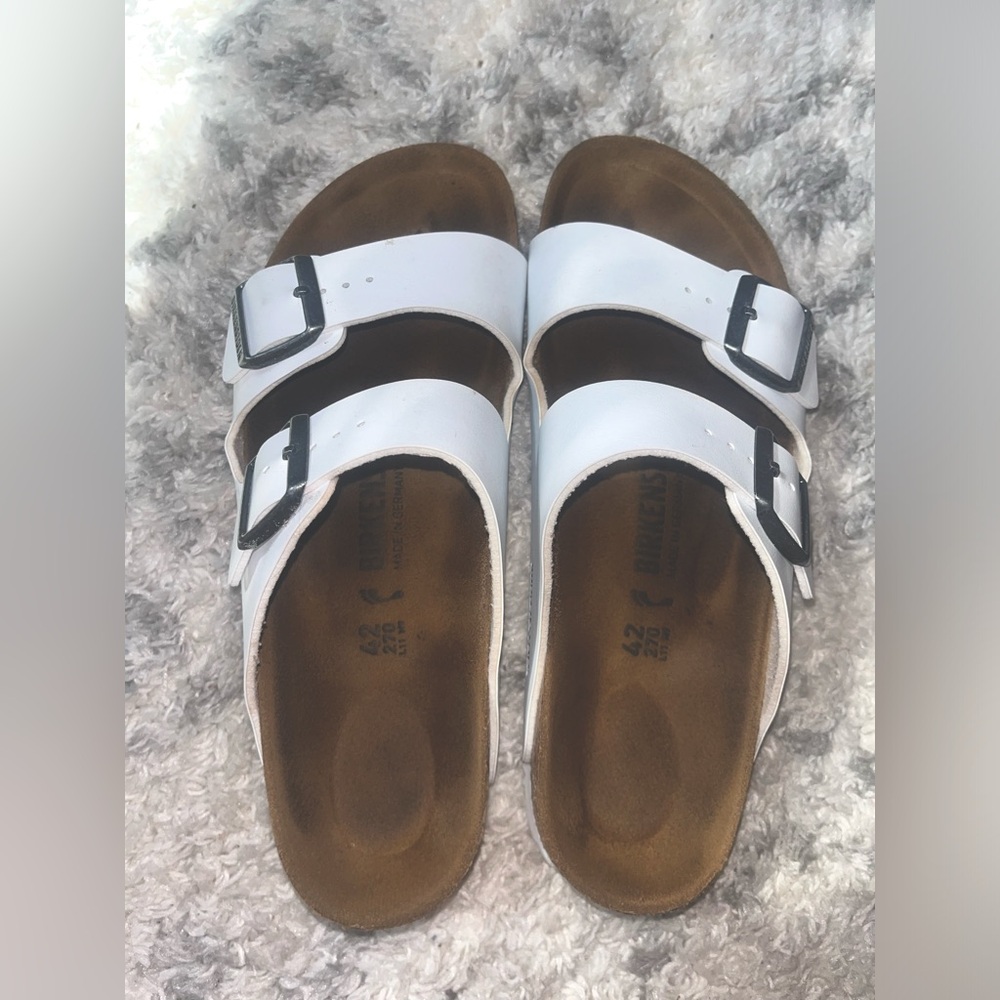 White Birkenstocks size 11